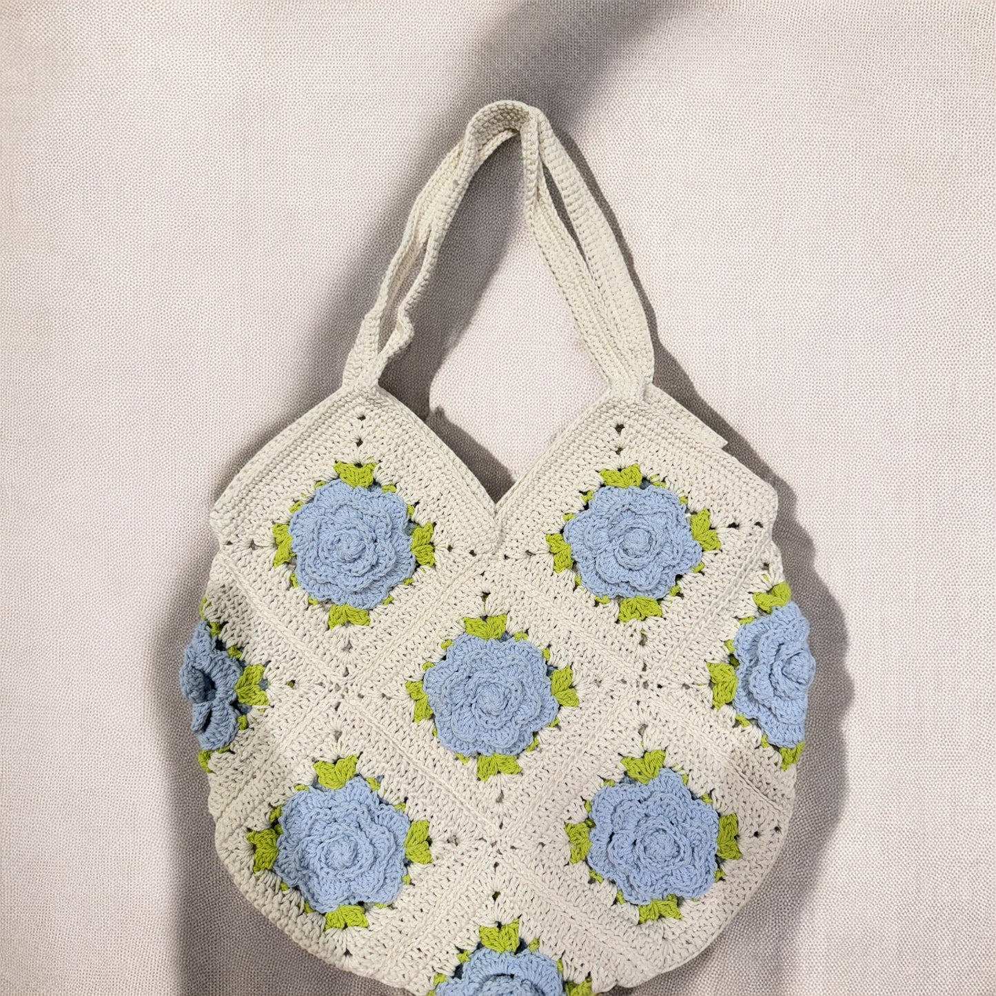 Rose Granny Square Bag - 1009