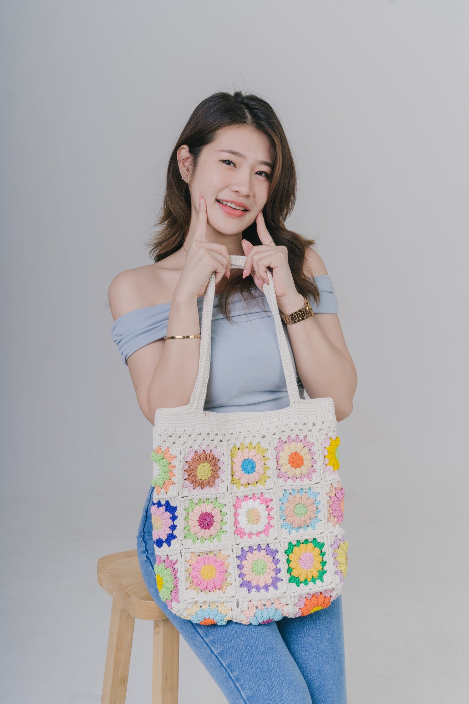 Daisy Granny Square Bags