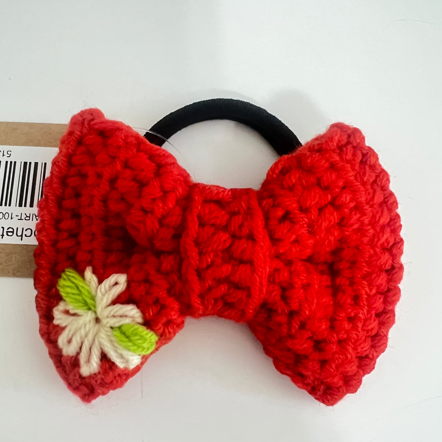 Crochet Bow Hair Tie