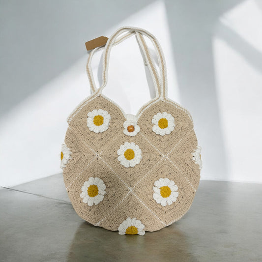 Round Daisy Square Bag - 1033