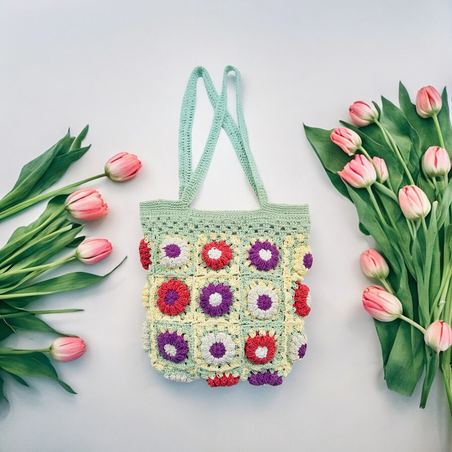 Daisy Granny Square Bag - 1015