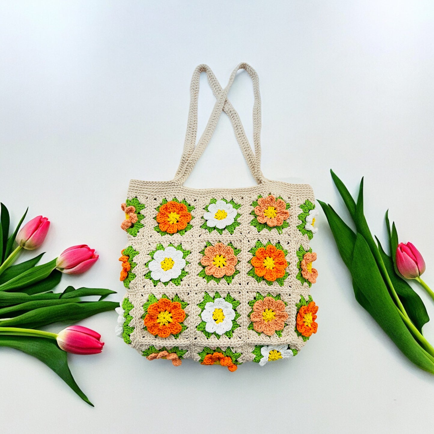 Cosmos Granny Square Bag - 1015