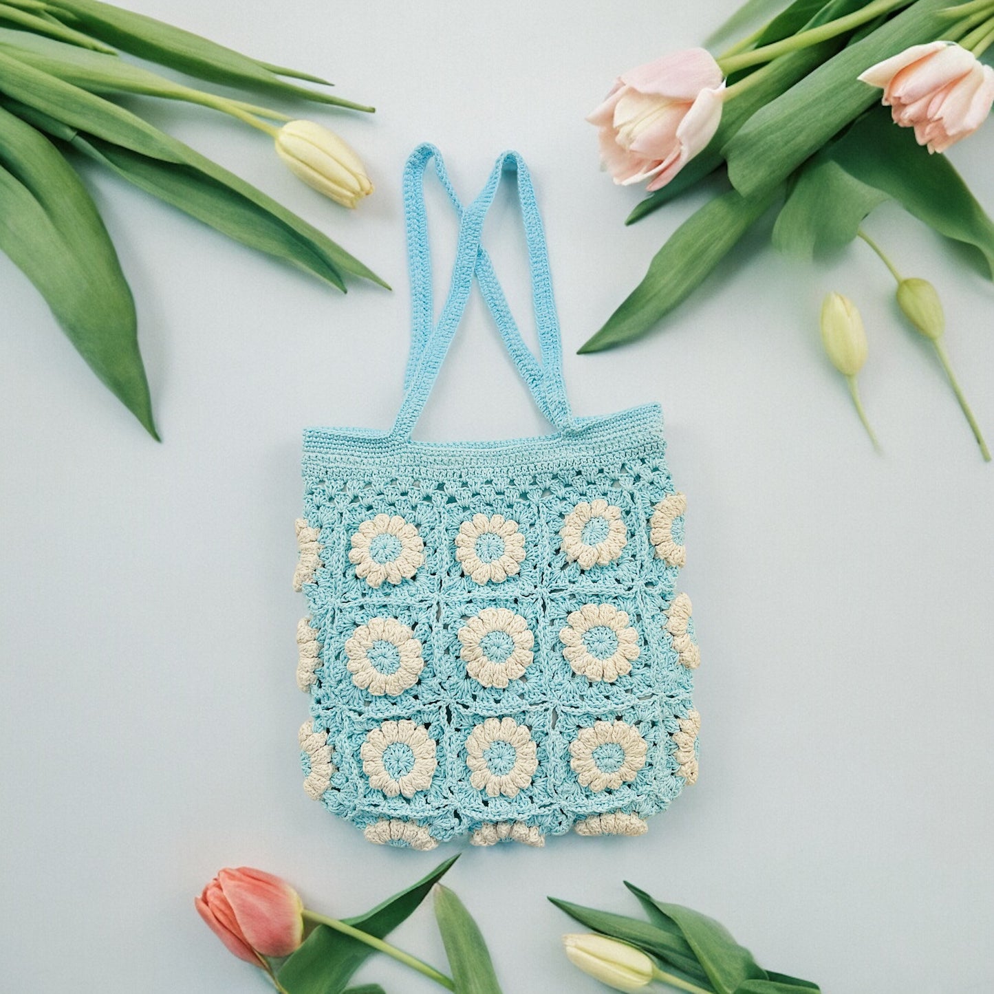 Daisy Granny Square Bag - 1002