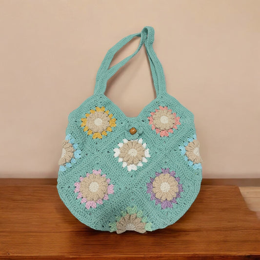 Round Daisy Square Bag - 1027