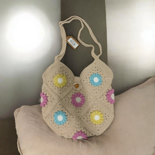 Round Daisy Square Bag - 1037