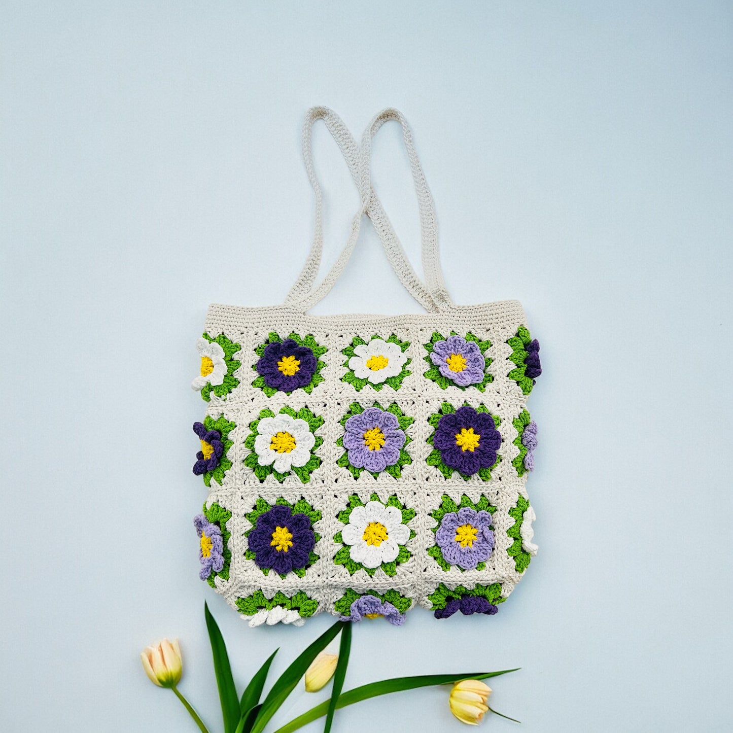 Cosmos Granny Square Bag - 1012