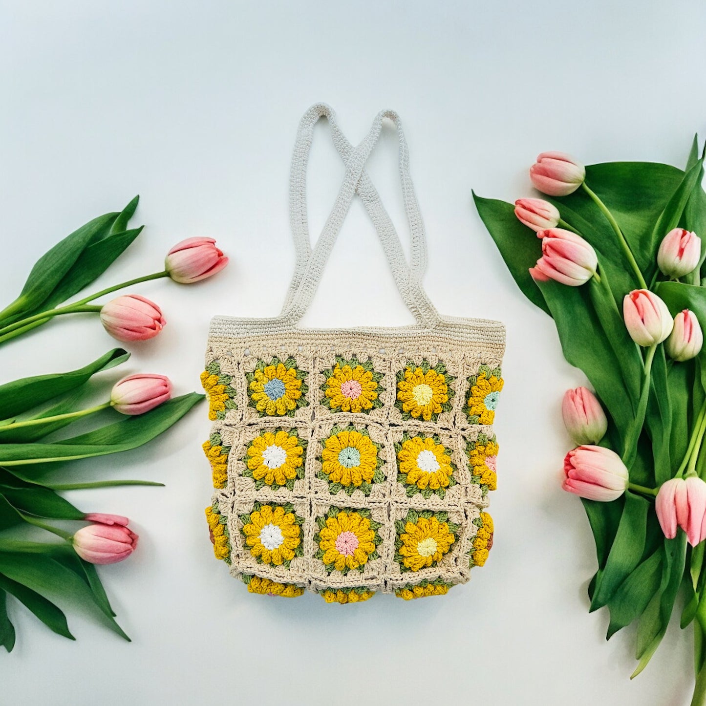 Daisy Granny Square Bag - 1014