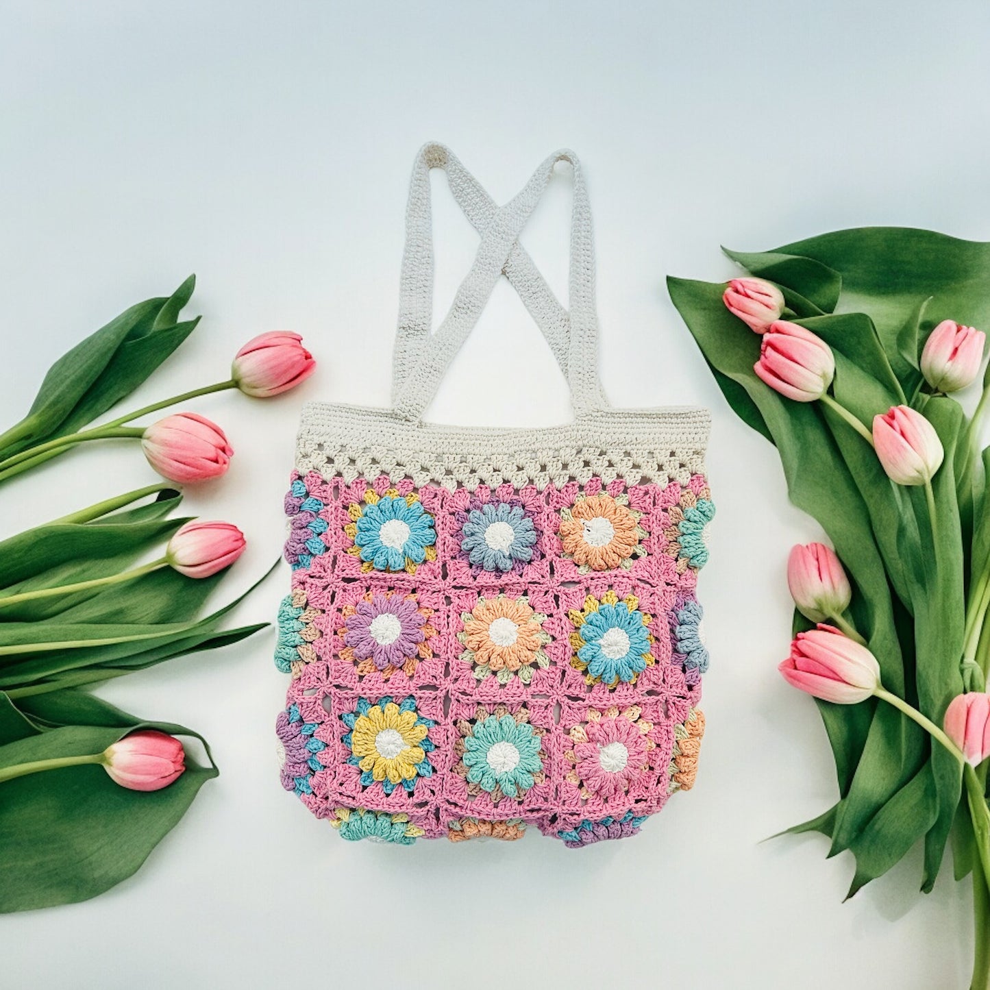 Daisy Granny Square Bag - 1006