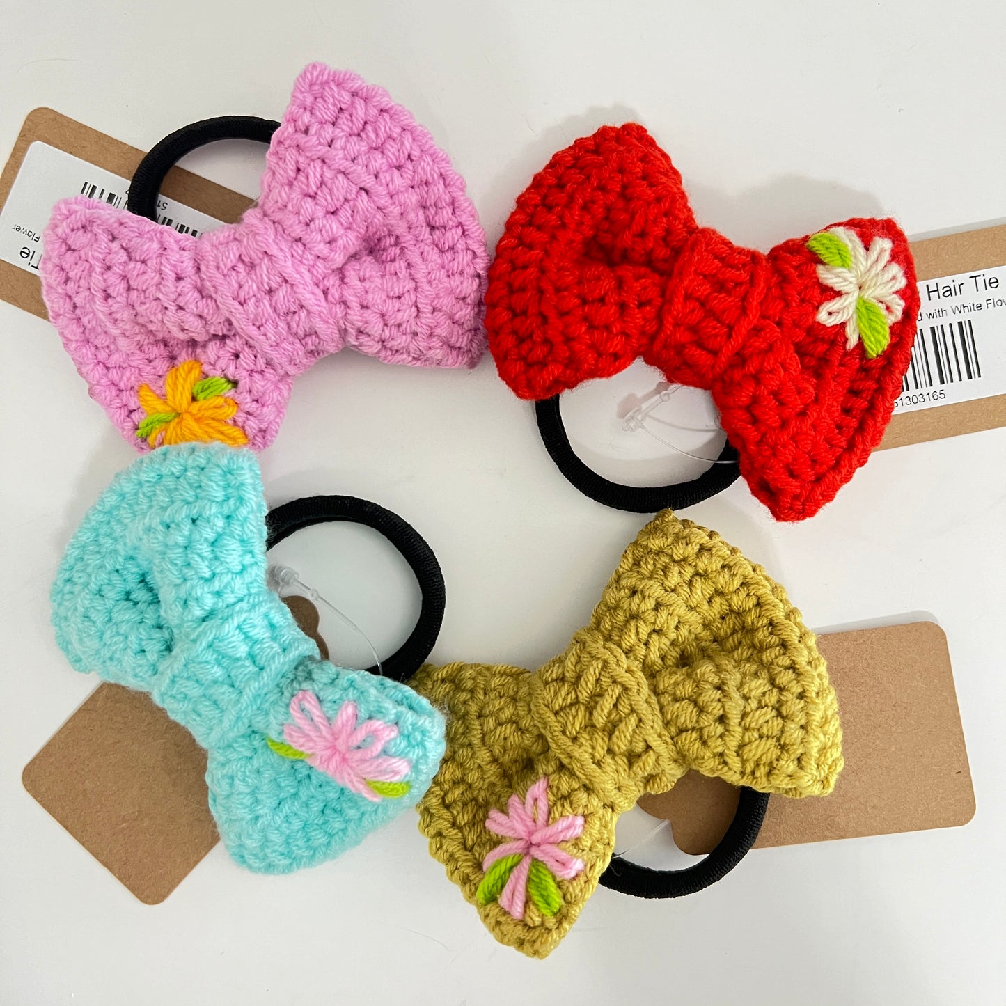 Crochet Bow Hair Tie