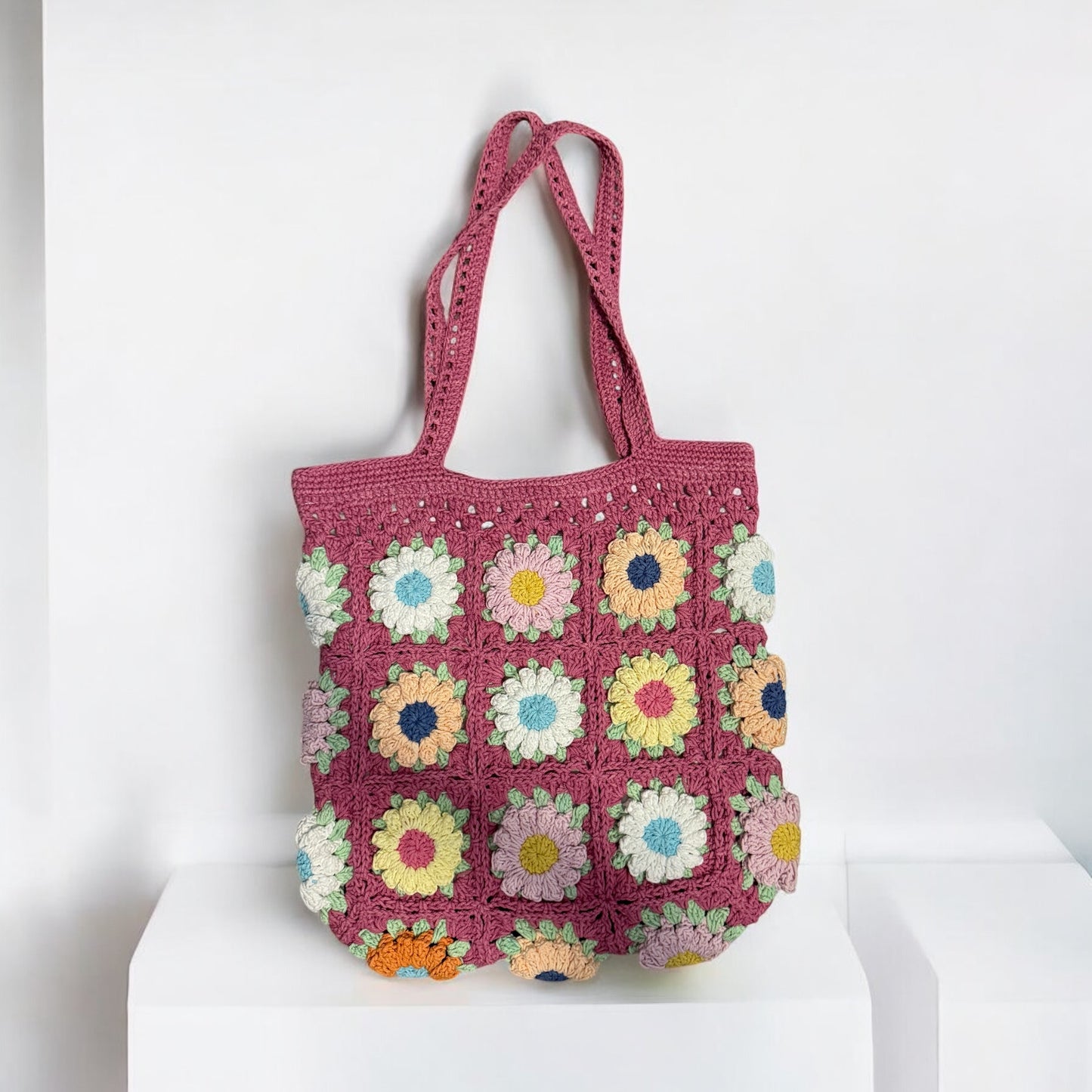 Daisy Granny Square Bag - 1024