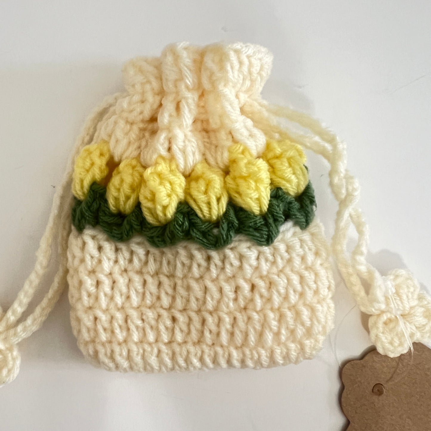 Flower Drawstring Coin Pouch