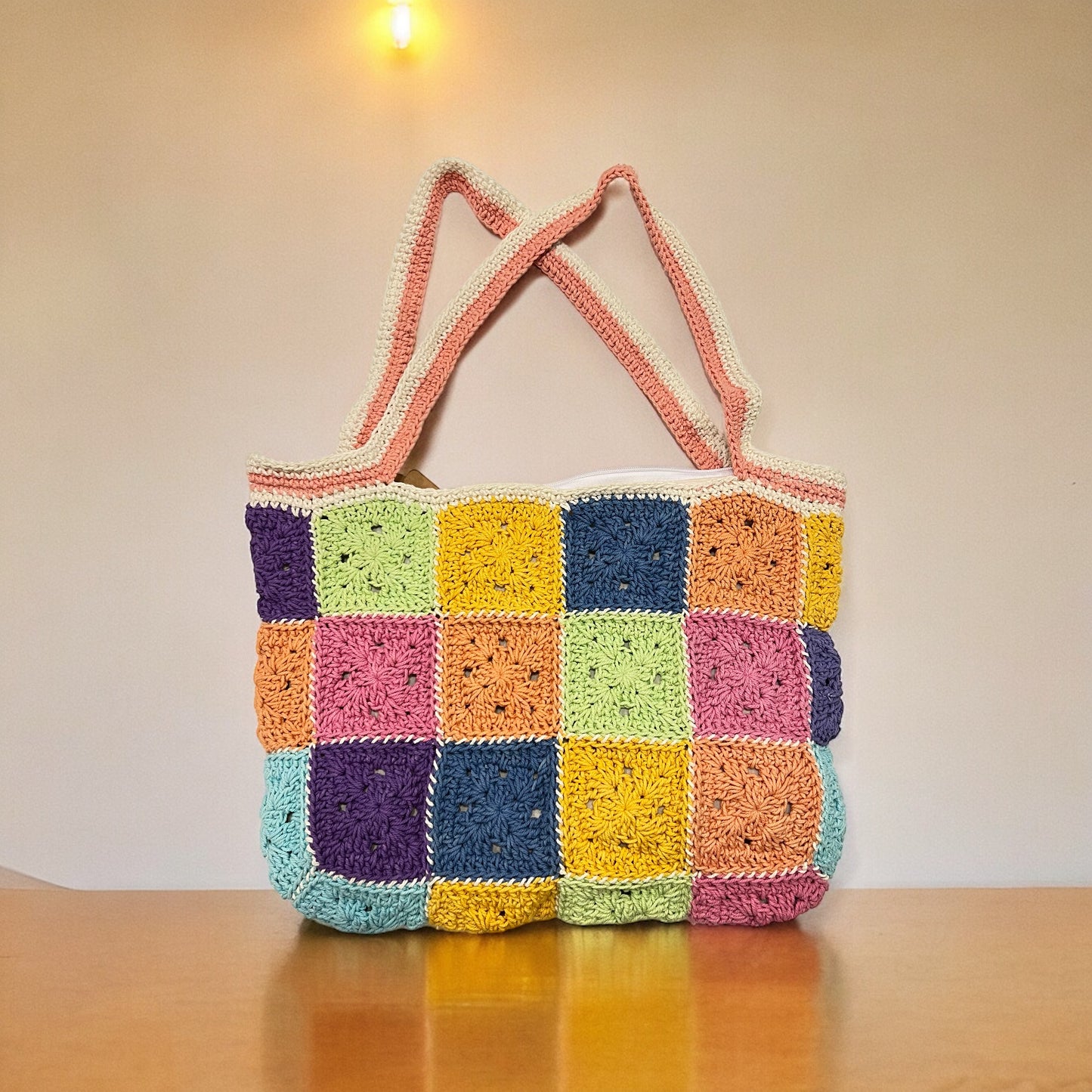 Granny Square Tote Bag - 1005