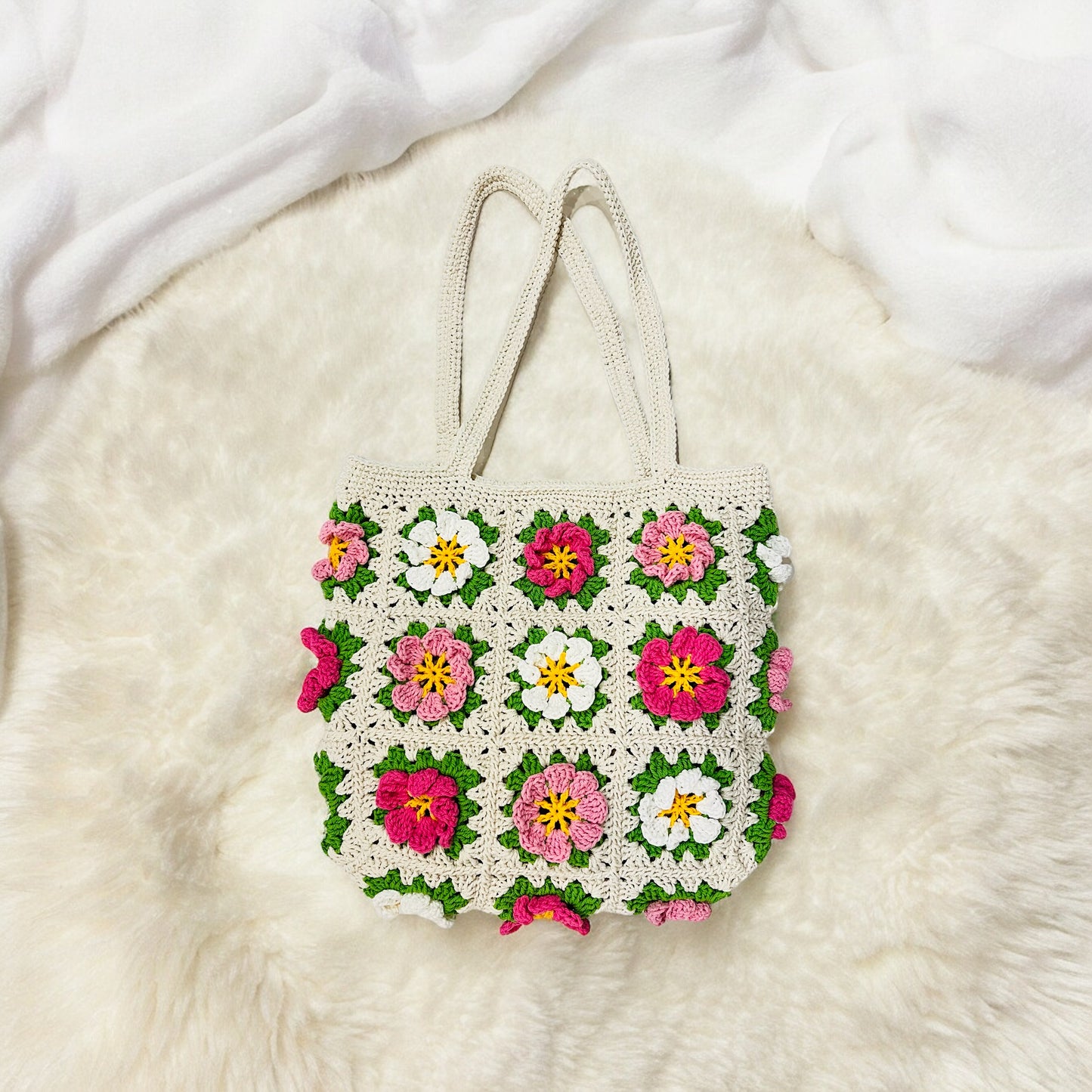 Cosmos Granny Square Bag - 1018