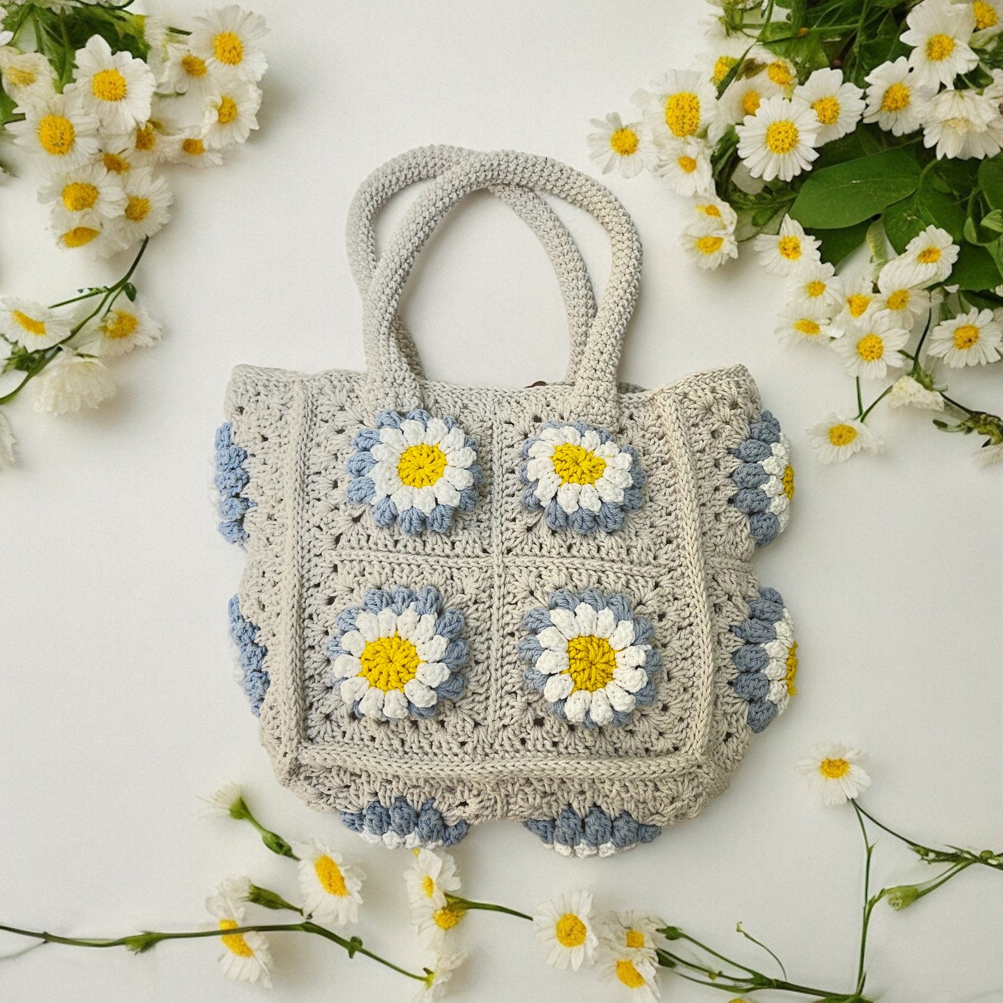 Square Daisy Square Bag - 1001