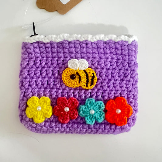 Cute Bee Zipper Coin Pouch