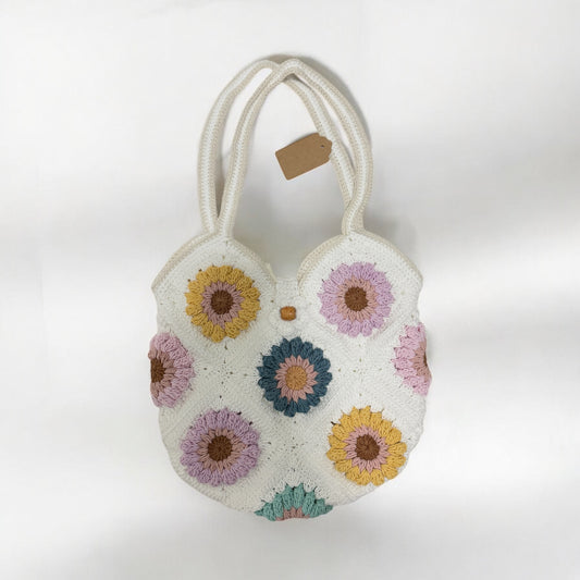 Round Daisy Square Bag - 1036