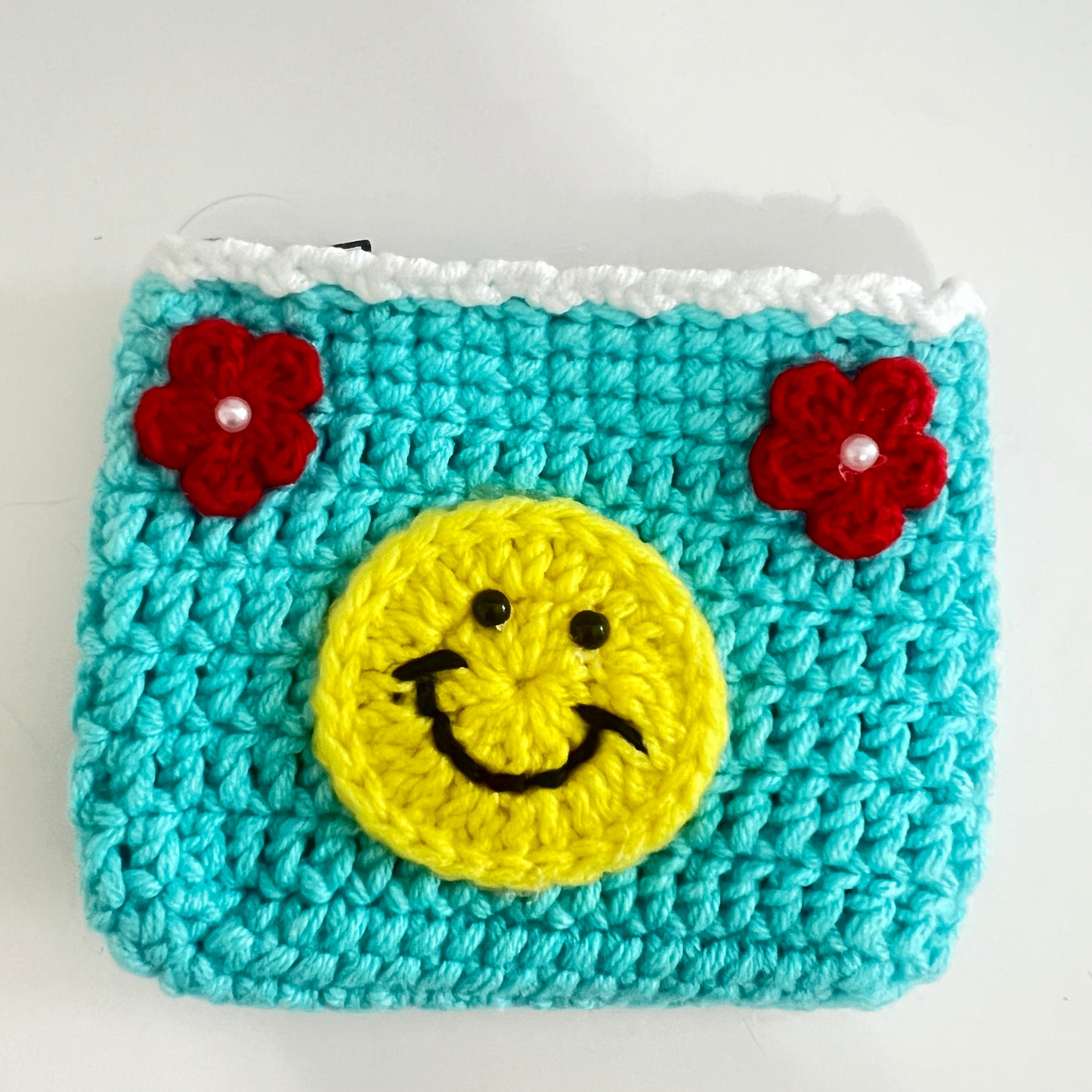 Smiley Face Zipper Coin Pouch