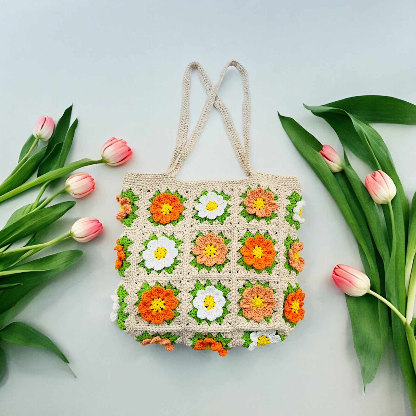 Cosmos Granny Square Bag - 1015