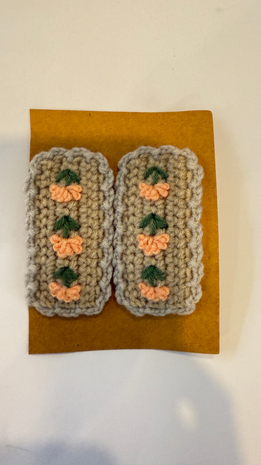 Crochet Barrette - 14- 1004