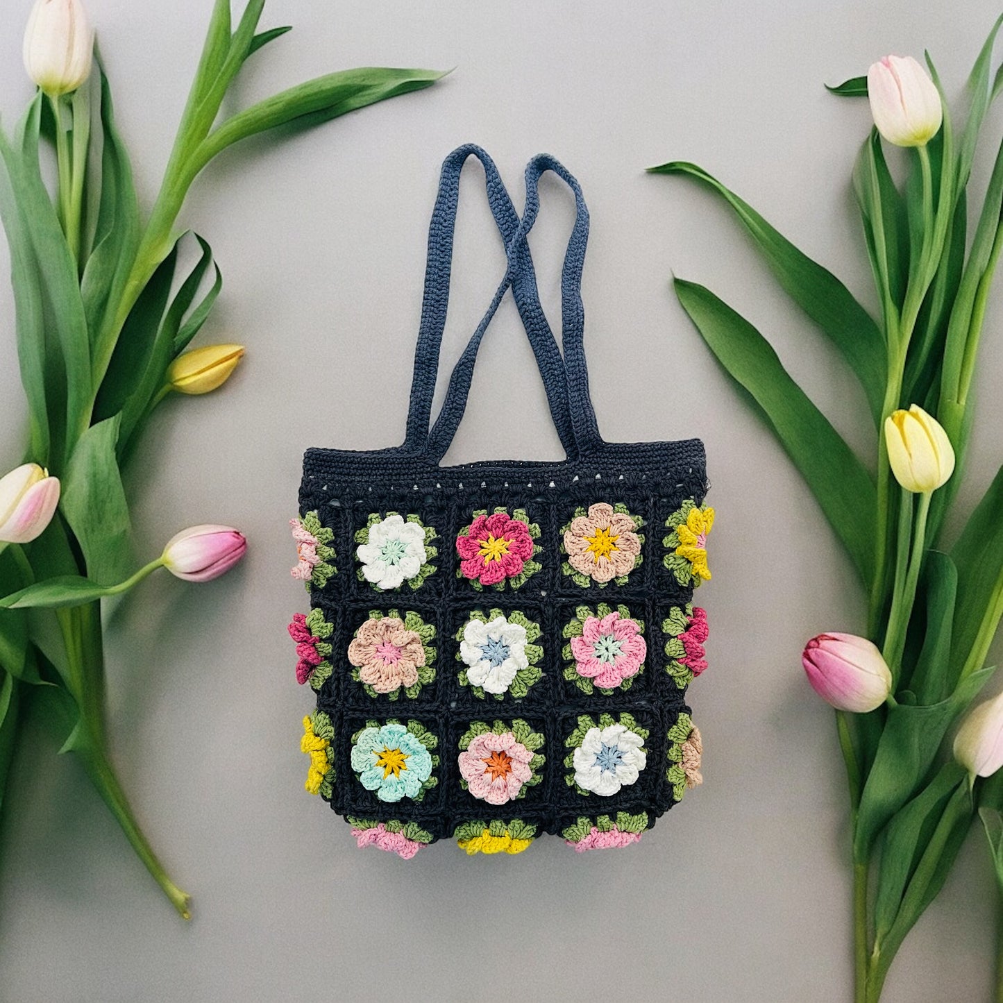 Cosmos Granny Square Bag - 1009