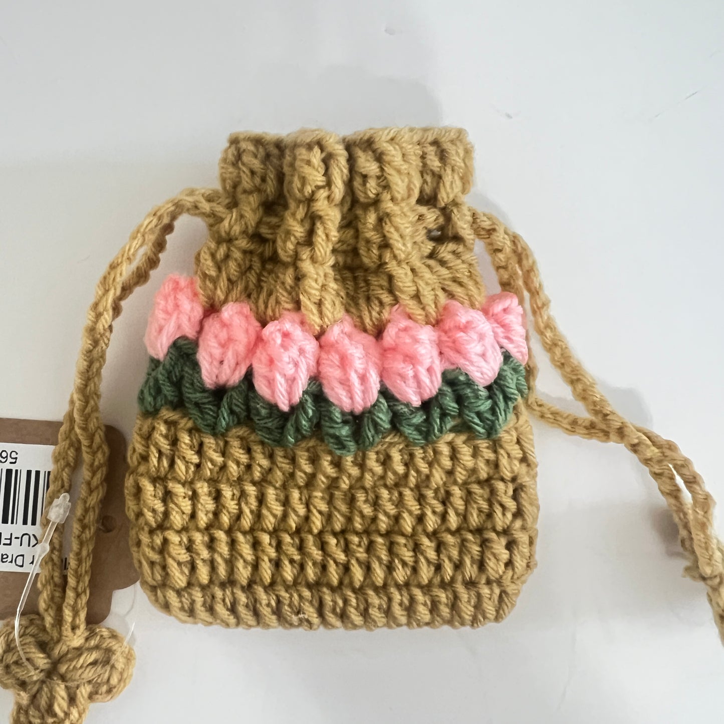 Flower Drawstring Coin Pouch