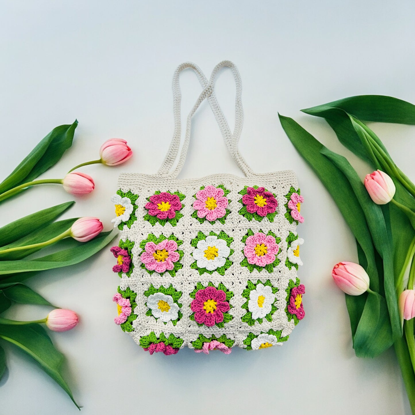 Cosmos Granny Square Bag - 1010