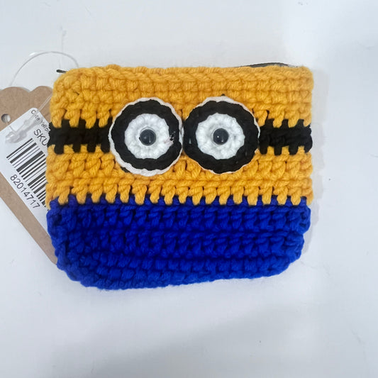 Cute Yellow Character with Goggles Zipper Coin Pouch