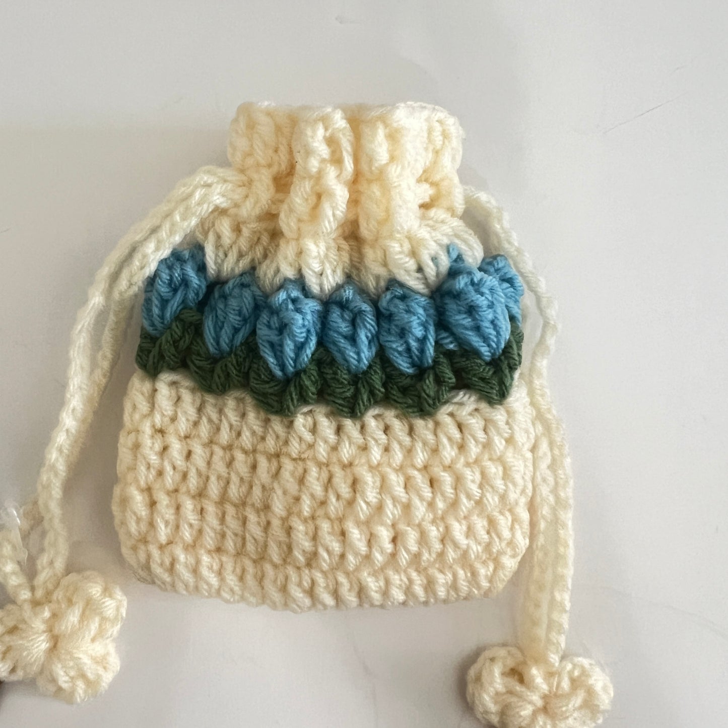 Flower Drawstring Coin Pouch