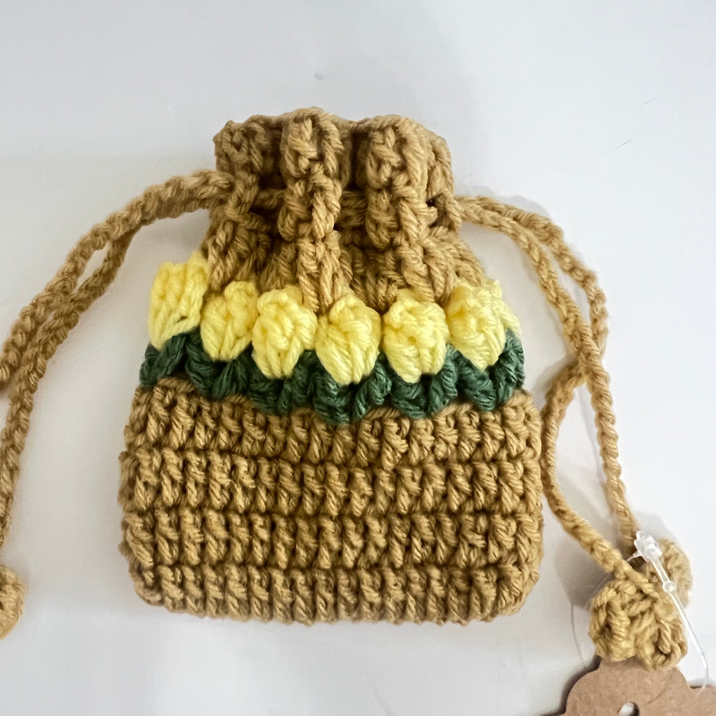 Flower Drawstring Coin Pouch