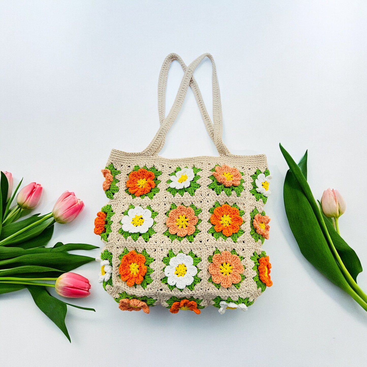 Cosmos Granny Square Bag - 1003