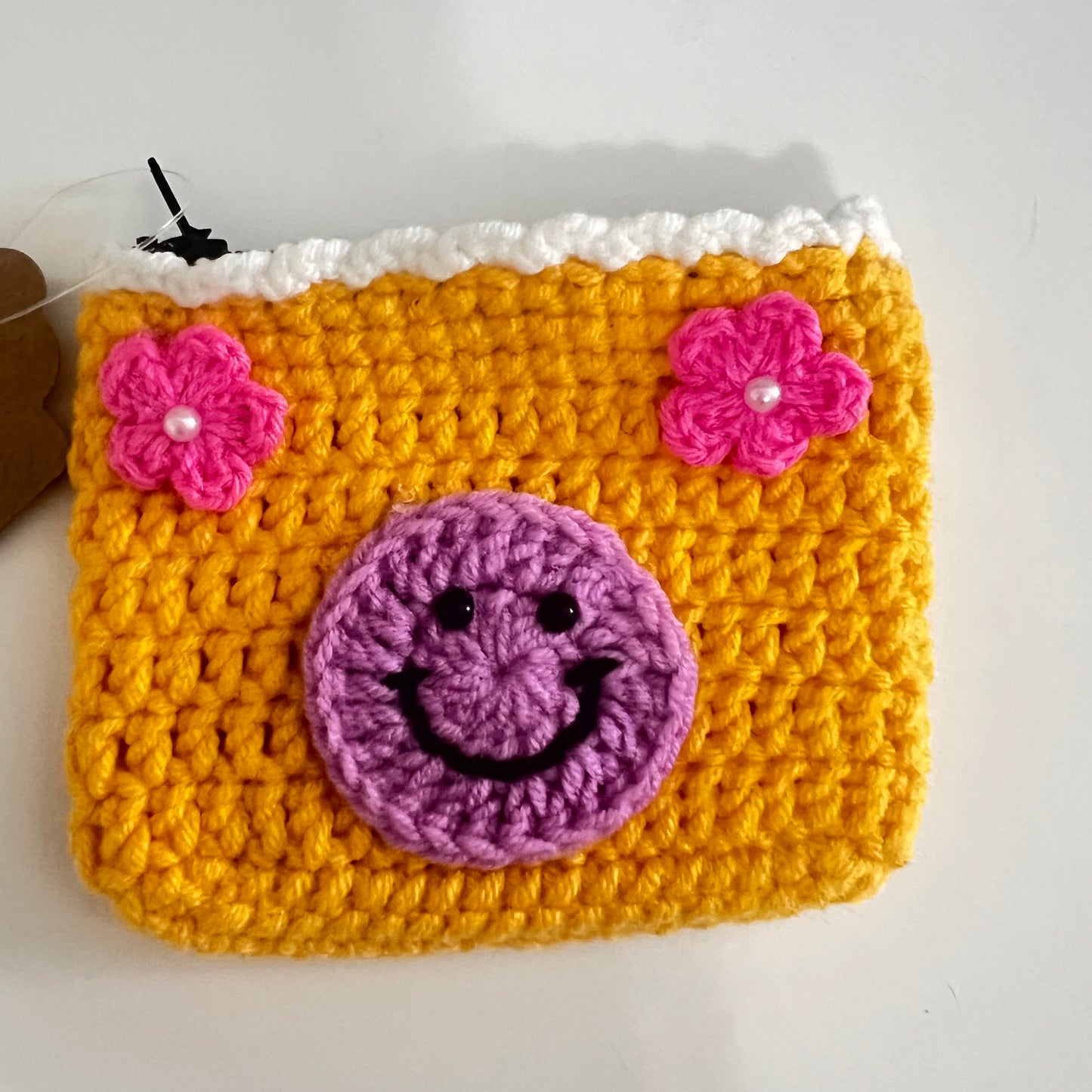 Smiley Face Zipper Coin Pouch