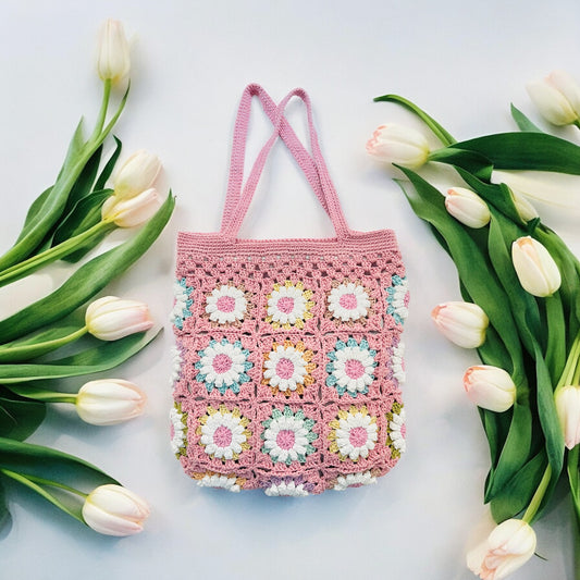 Daisy Granny Square Bag - 1003