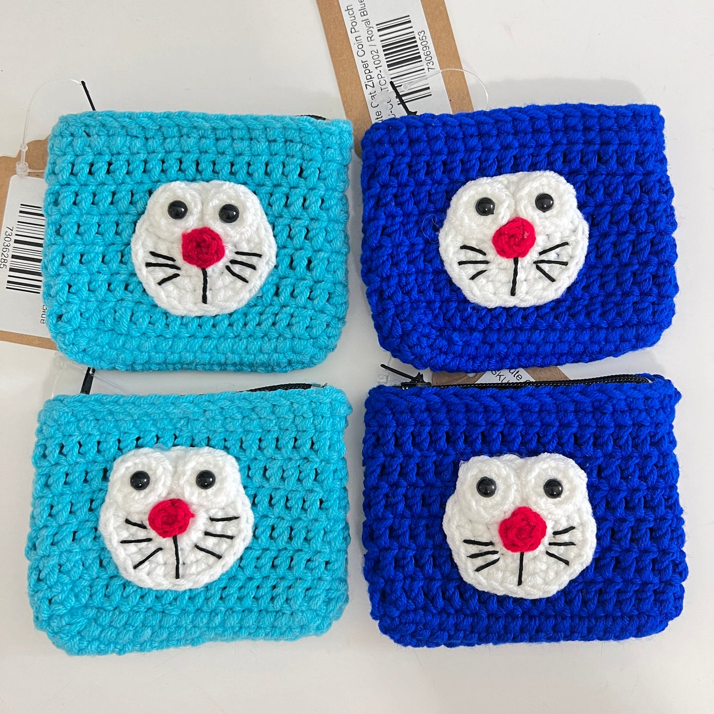 Coin Pouch - Cat with Zipper