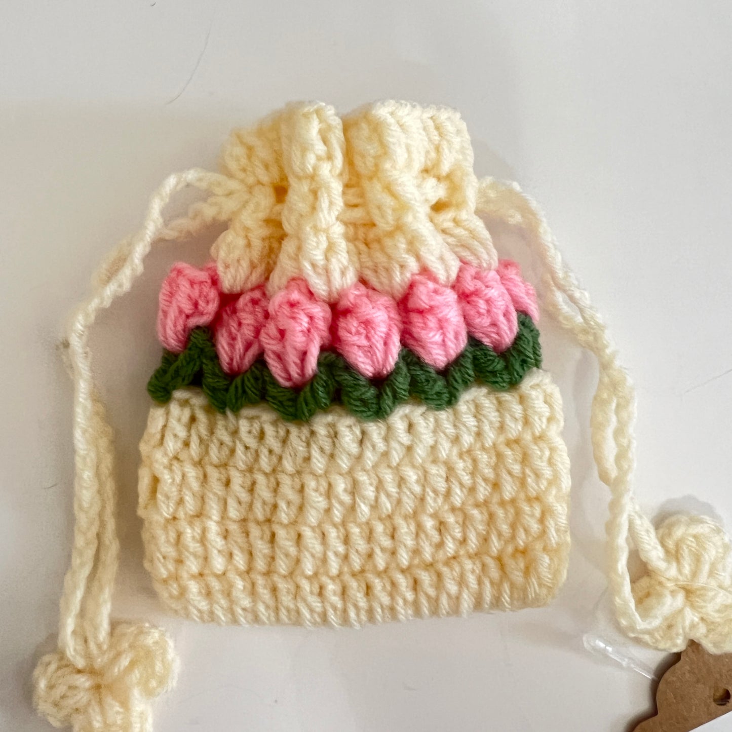 Flower Drawstring Coin Pouch