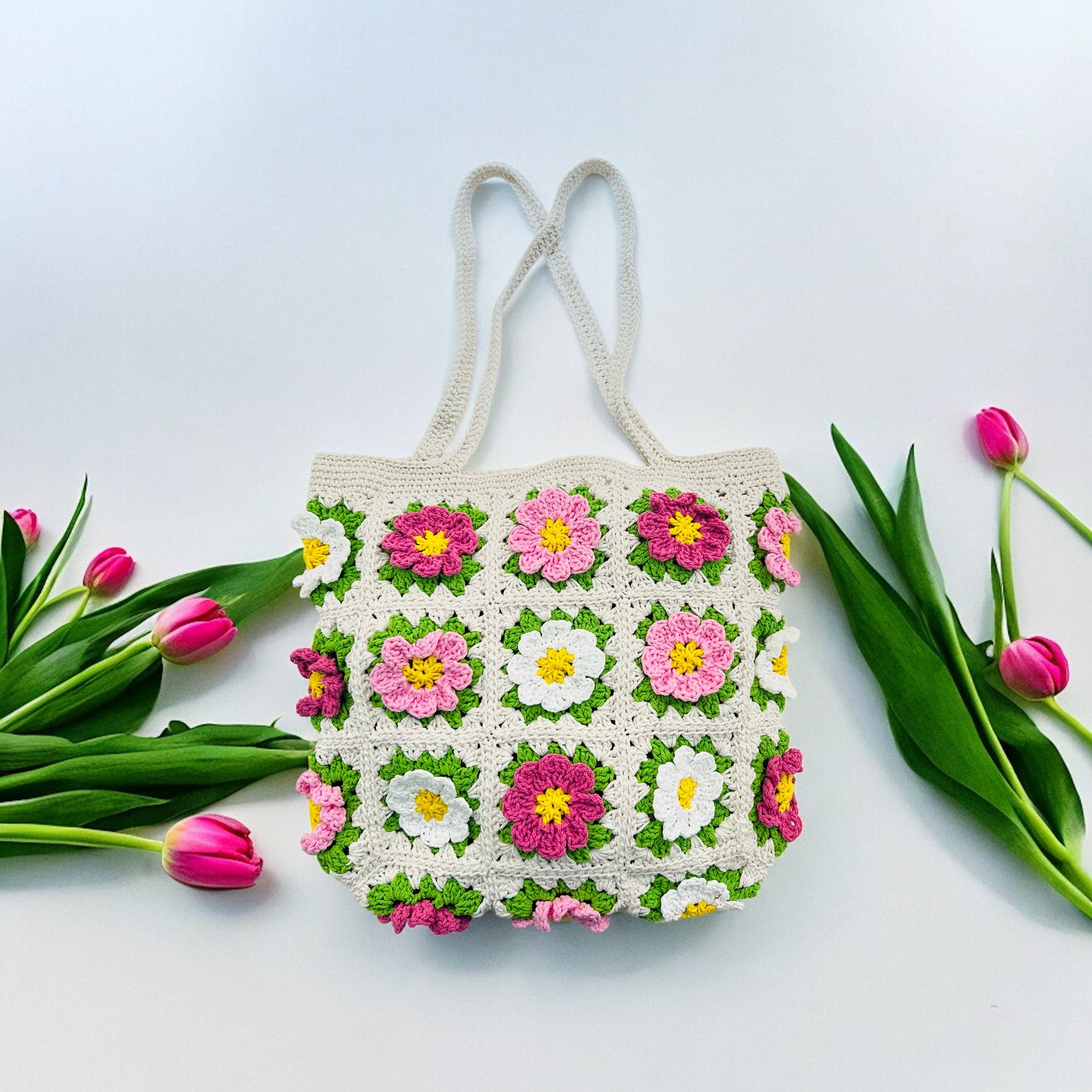 Cosmos Granny Square Bag - 1010