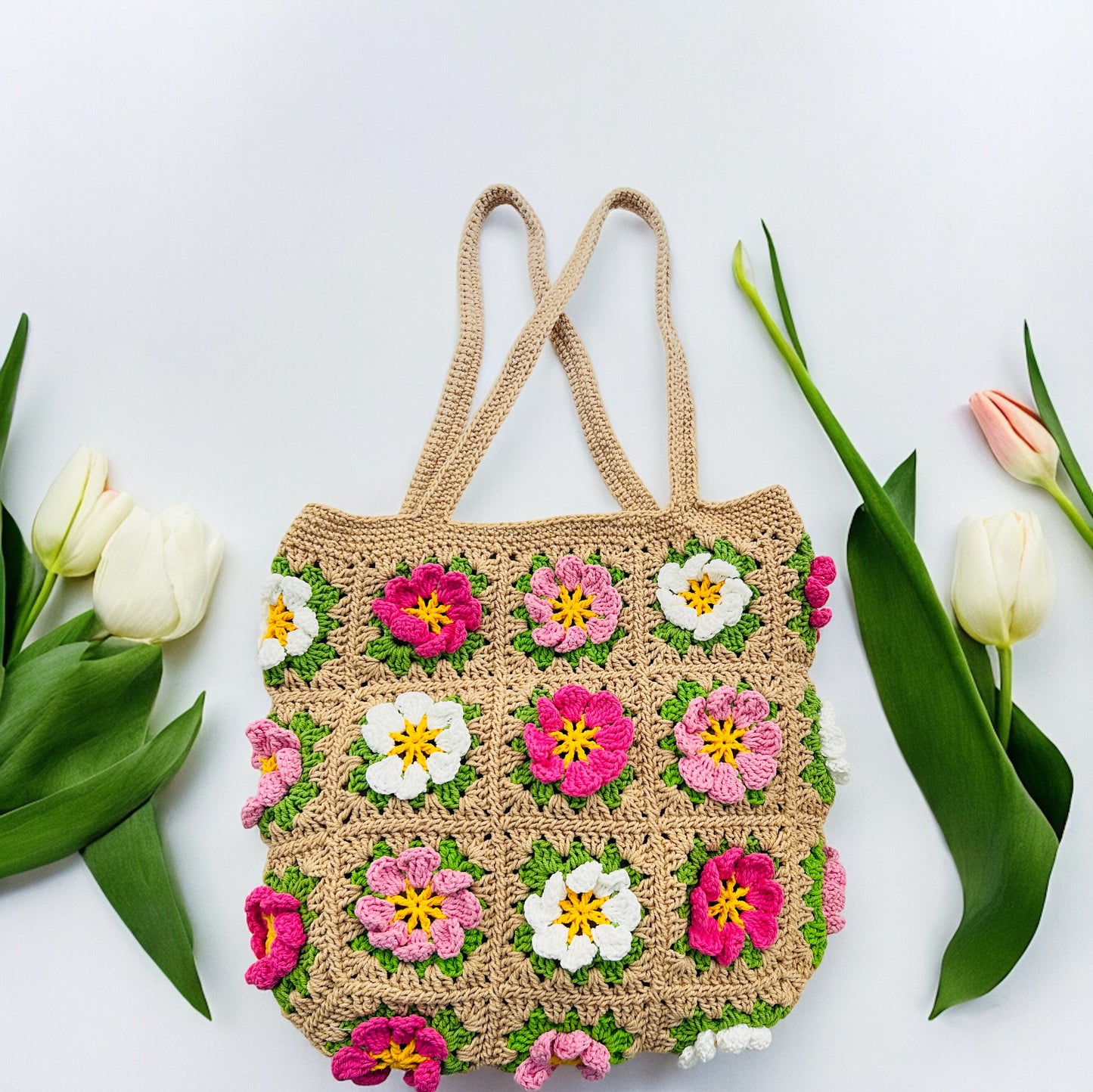 Cosmos Granny Square Bag - 1014