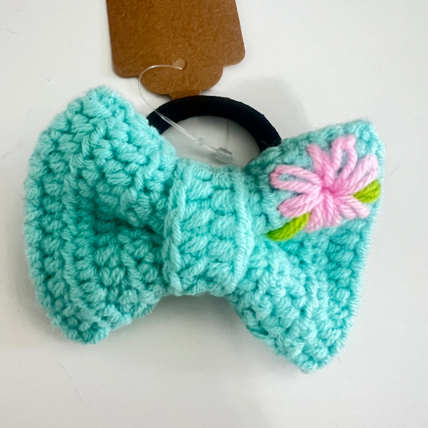 Crochet Bow Hair Tie