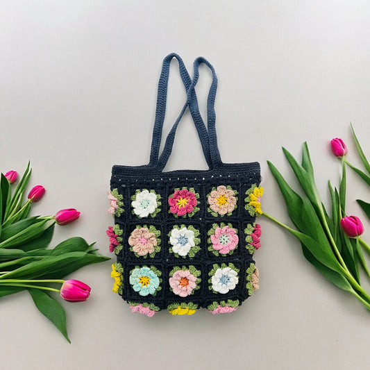 Cosmos Granny Square Bag - 1009