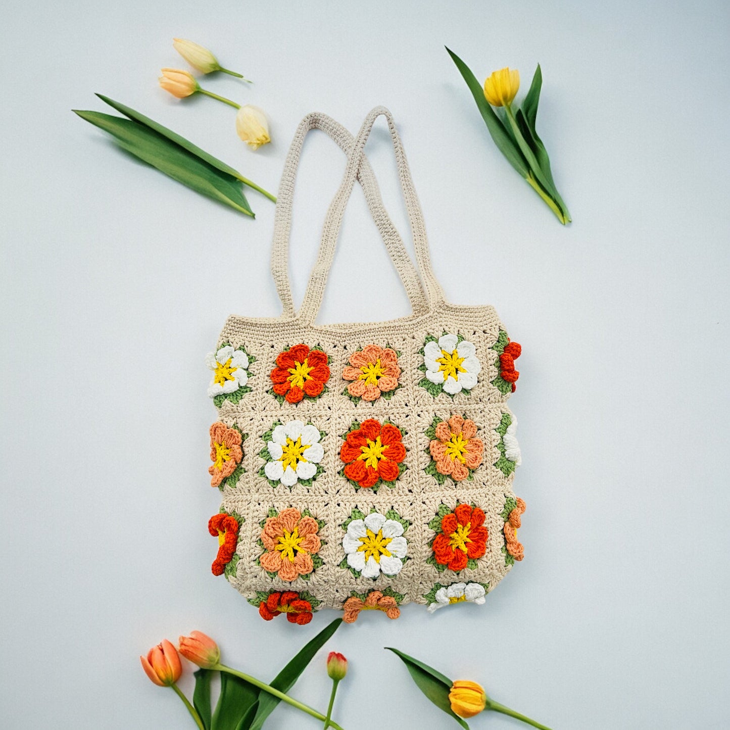 Cosmos Granny Square Bag - 1001