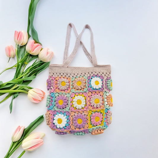 Daisy Granny Square Bag - 1016