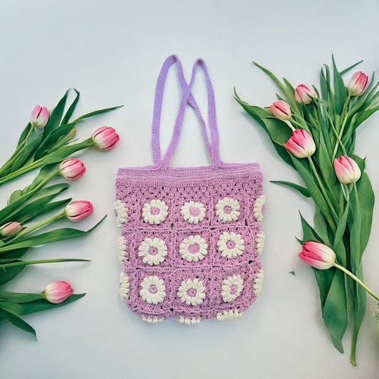 Daisy Granny Square Bag - 1011