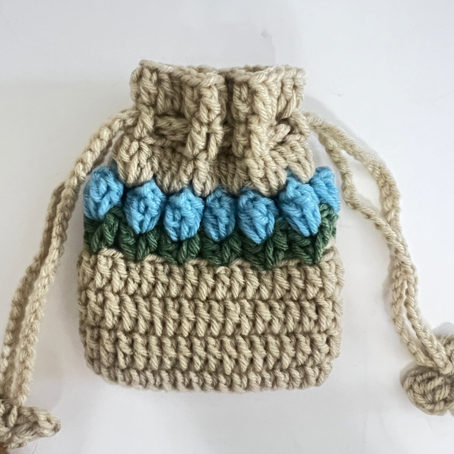 Flower Drawstring Coin Pouch