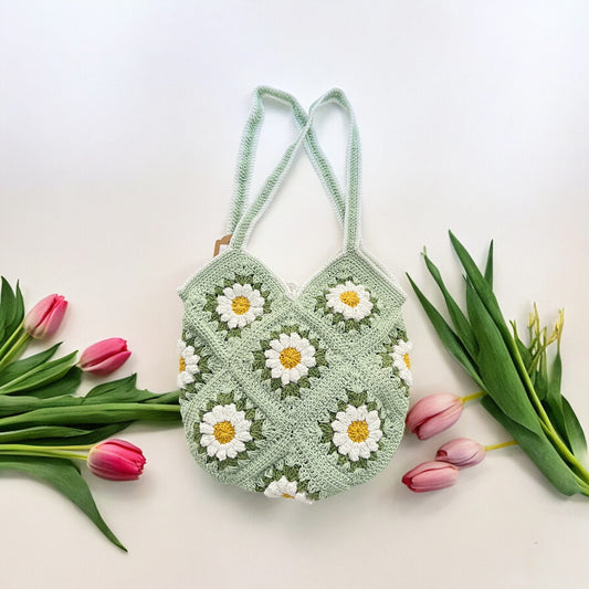 Round Daisy Square Bag - 1001