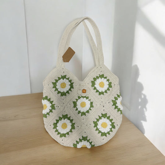 กระเป๋าทรงสี่เหลี่ยม Round Daisy - 1019