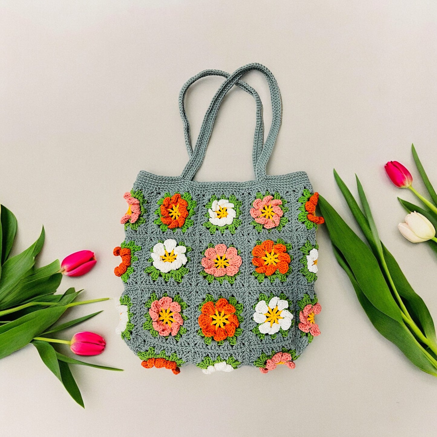 Cosmos Granny Square Bag - 1017