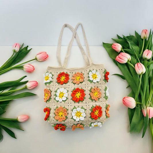 Cosmos Granny Square Bag - 1001