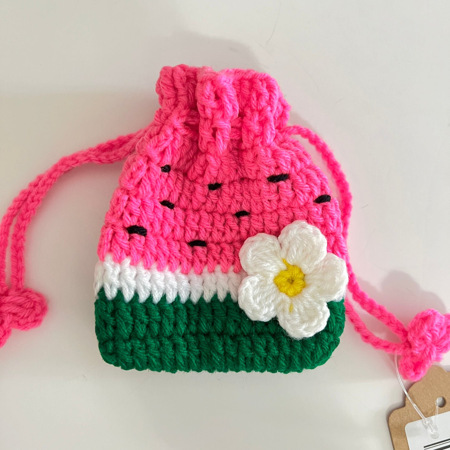 Watermelon Drawstring Coin Pouch