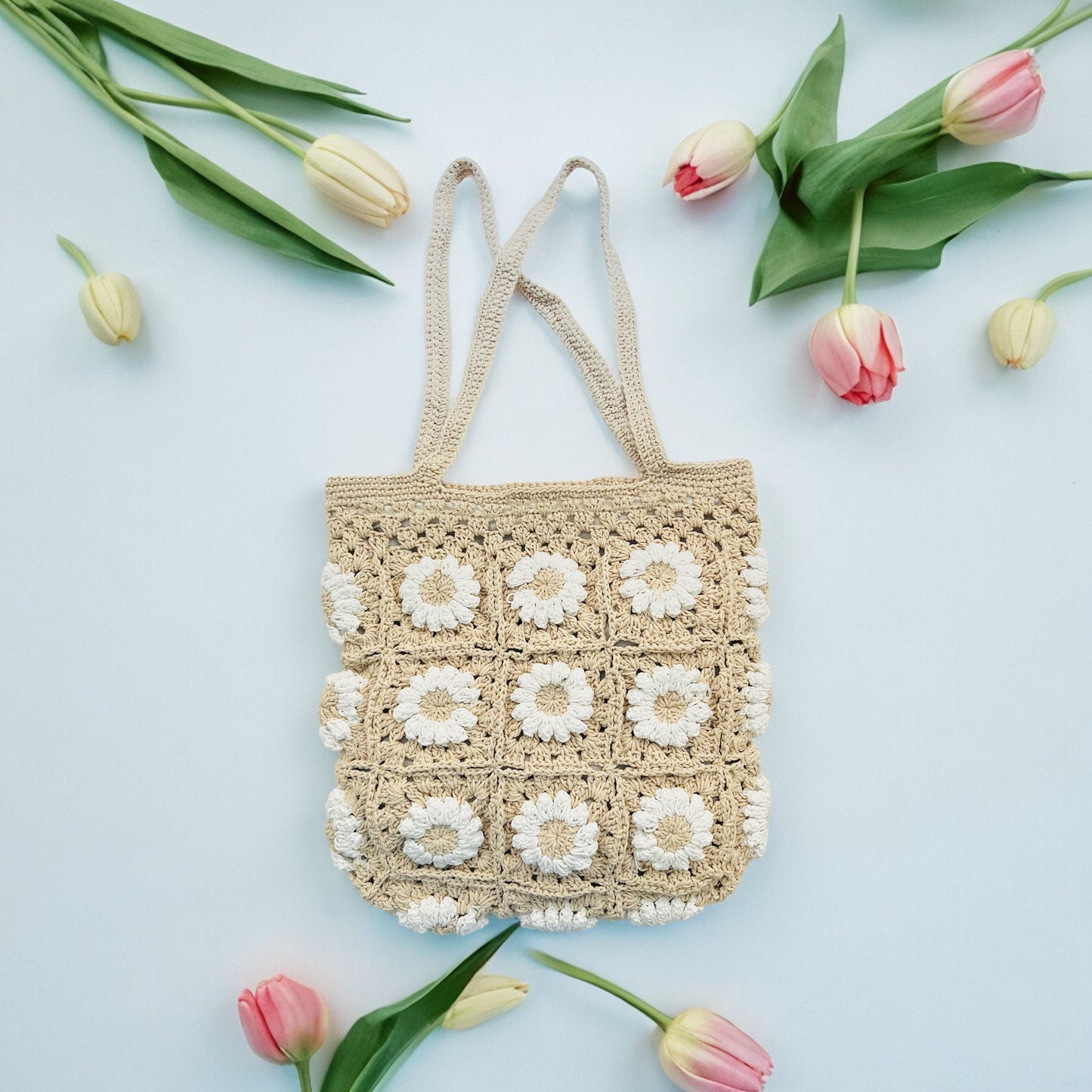 Daisy Granny Square Bag - 1004