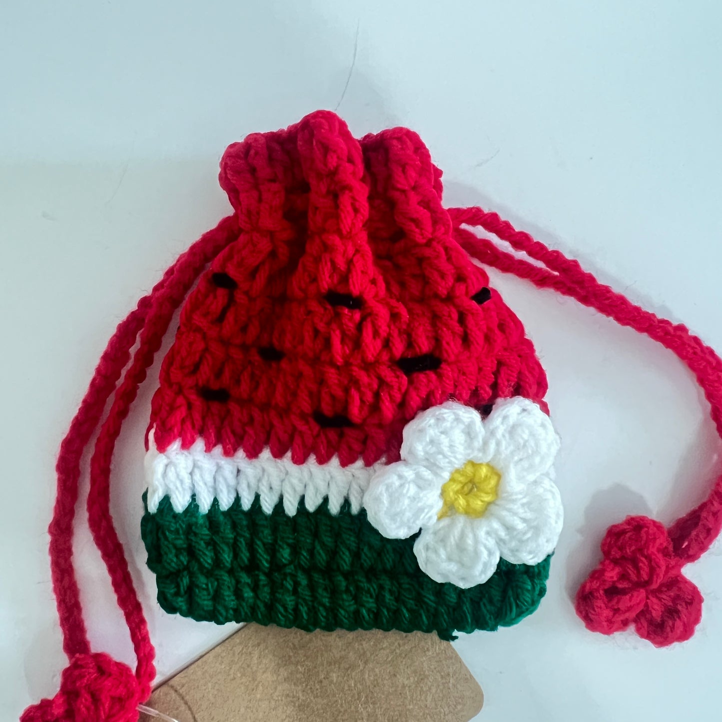 Watermelon Drawstring Coin Pouch