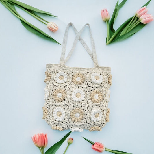 Daisy Granny Square Bag - 1007